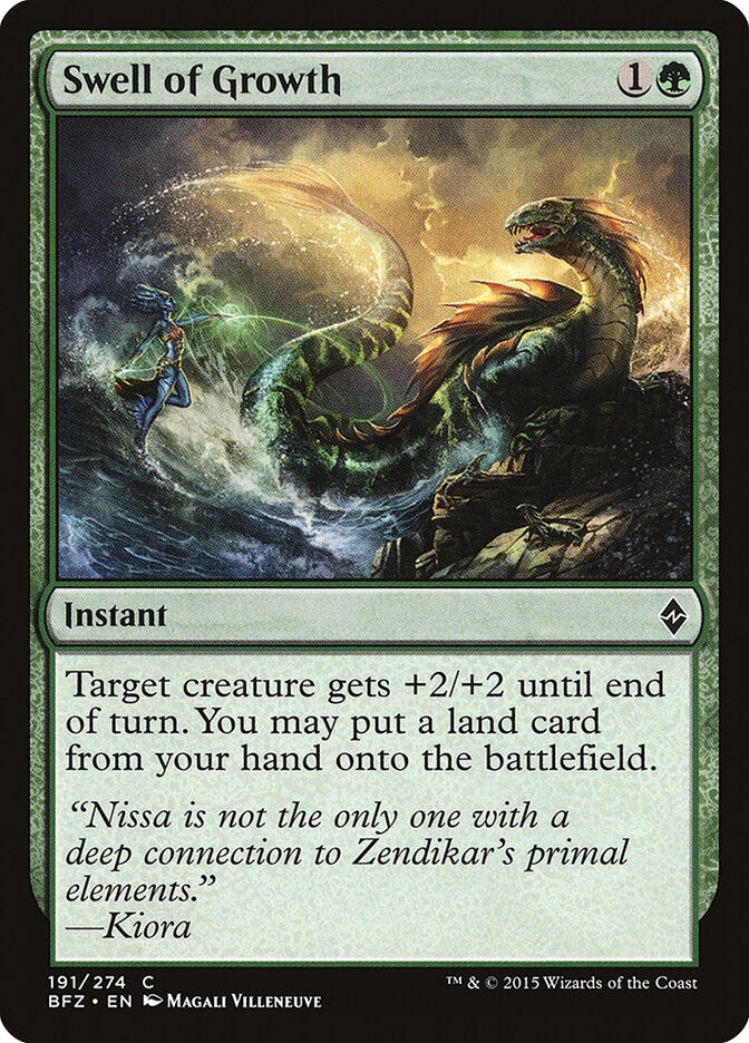 Ola de crecimiento | Swell of Growth - Battle for Zendikar #191