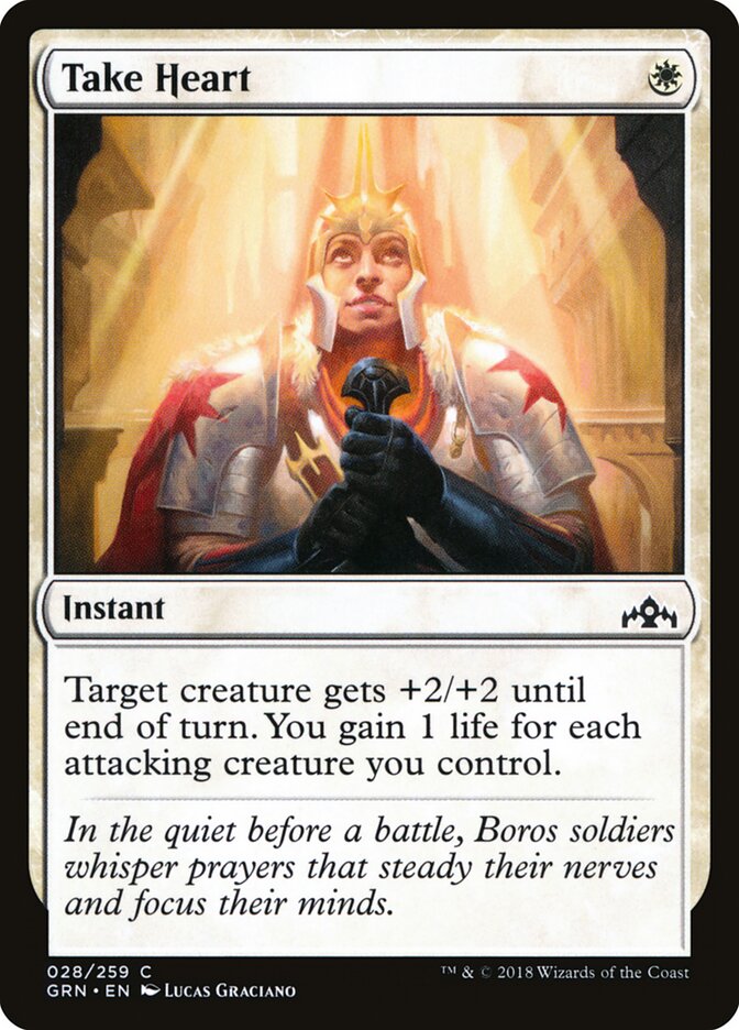 Cobrar ánimos | Take Heart — Guilds of Ravnica #28