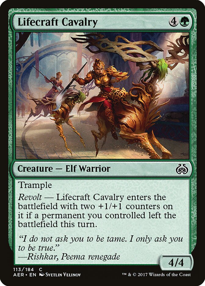 Caballería de vida fraguada | Lifecraft Cavalry - Aether Revolt #113