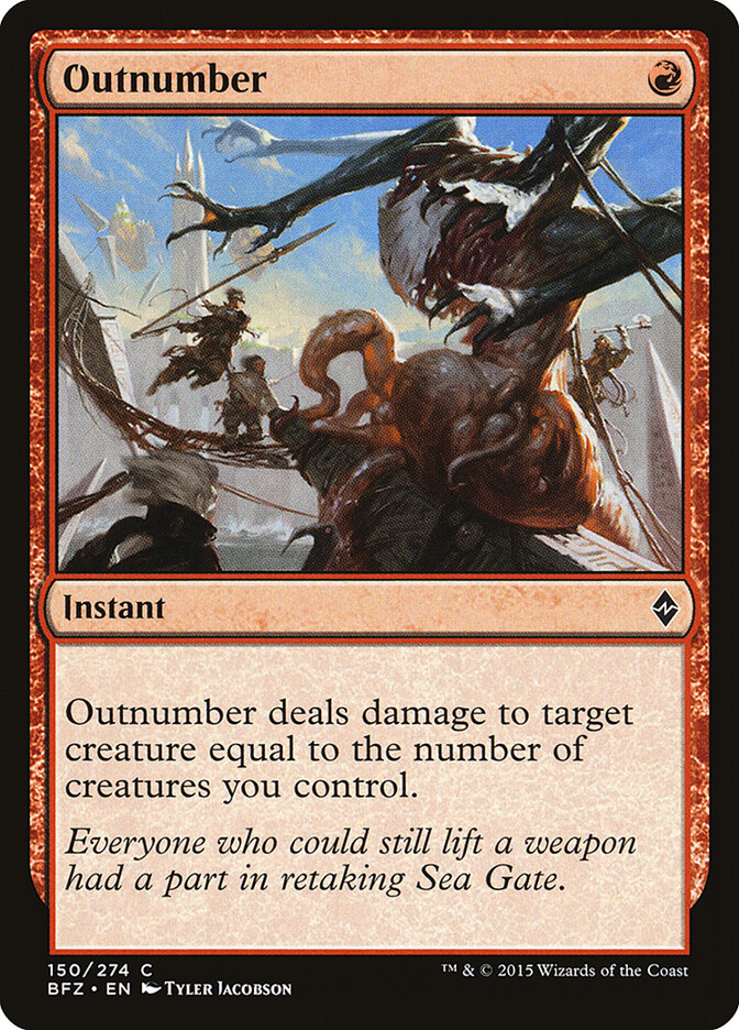 Superar en número | Outnumber - Battle for Zendikar #150