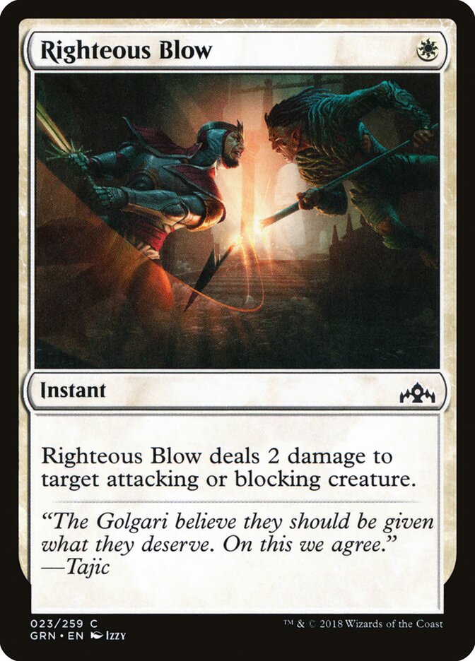 Golpe justo | Righteous Blow — Guilds of Ravnica #23