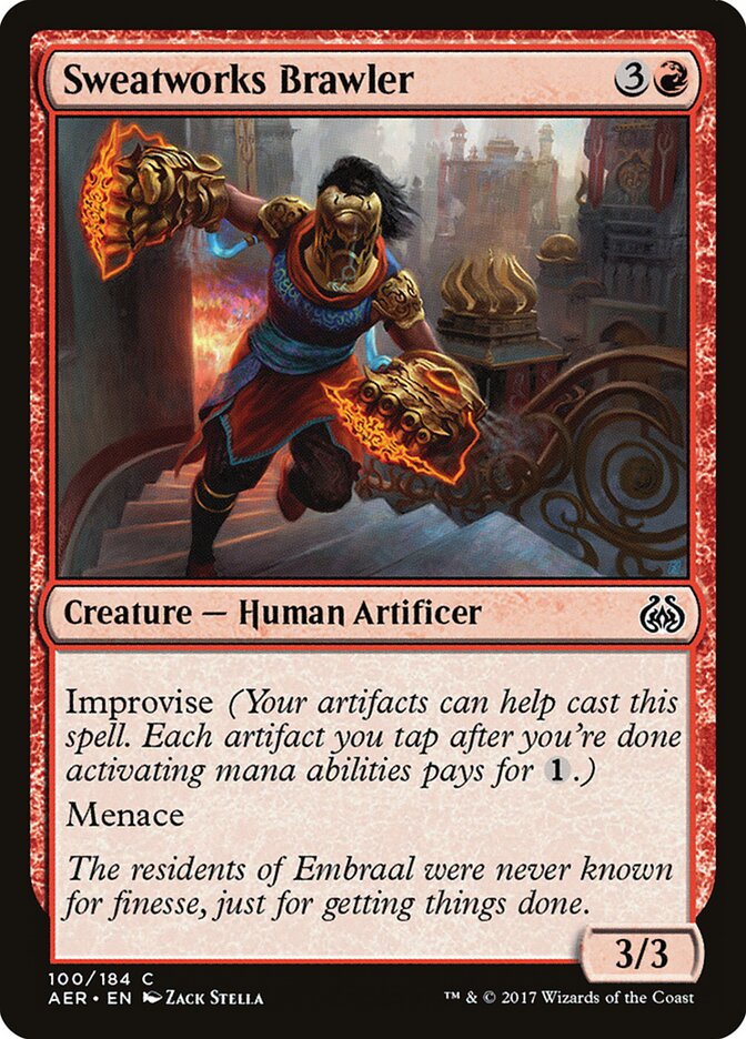 Pendenciera de la fundición opresora | Sweatworks Brawler - Aether Revolt #100