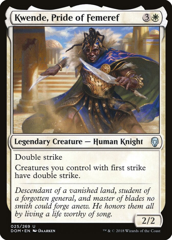 Kwende, orgullo de Femeref — Dominaria #25