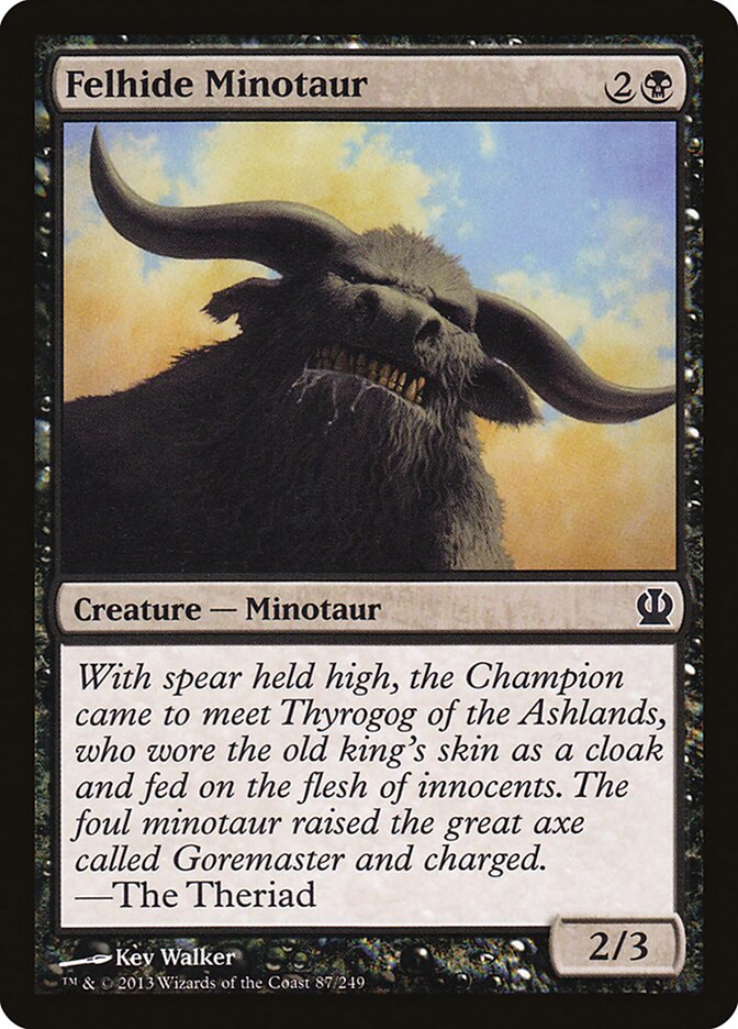 Minotauro pielacre | Felhide Minotaur - Theros #87