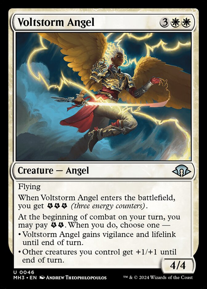 Ángel de la tormenta eléctrica | Voltstorm Angel — Modern Horizons 3 #46
