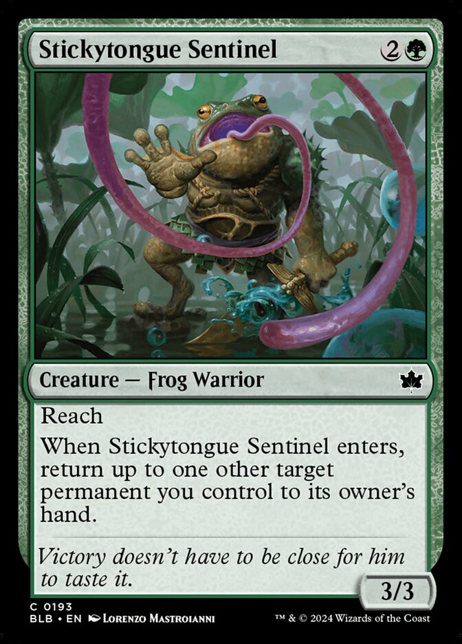 Centinela lenguaviscosa | Stickytongue Sentinel - Bloomburrow #193