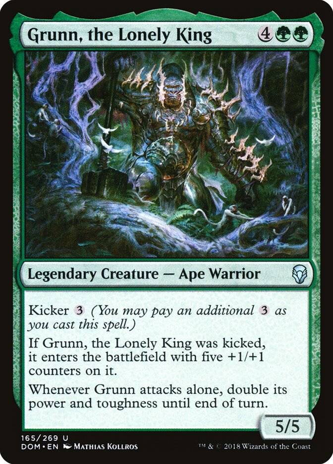 Grunn, el rey solitario — Dominaria #165