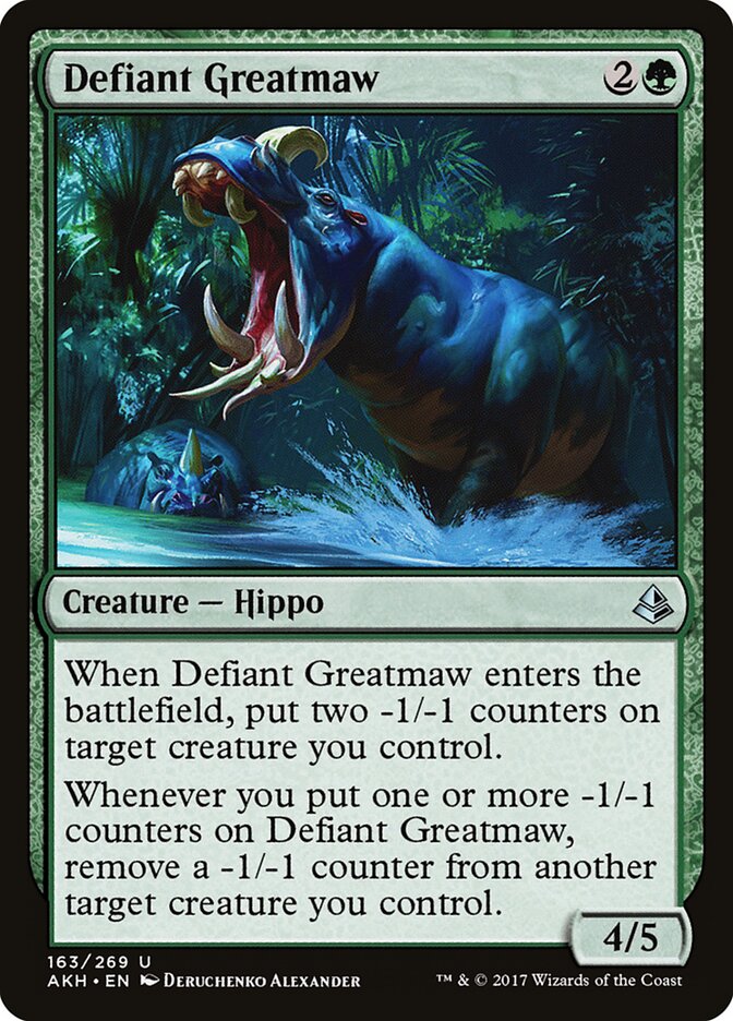 Defiant Greatmaw — Amonkhet #163
