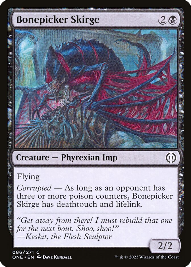 Esquirge buscahuesos | Bonepicker Skirge — Phyrexia: All Will Be One #86