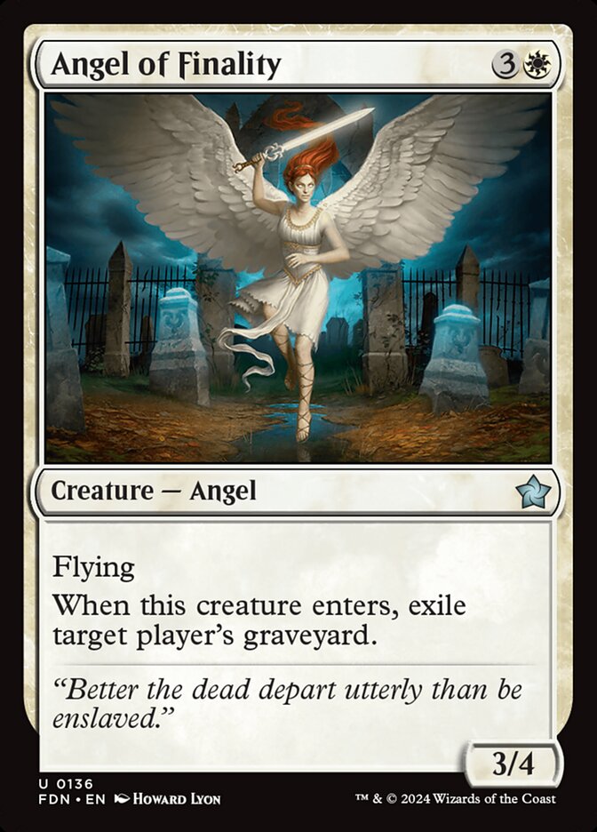 Ángel de irrevocabilidad | Angel of Finality - Foundations #136