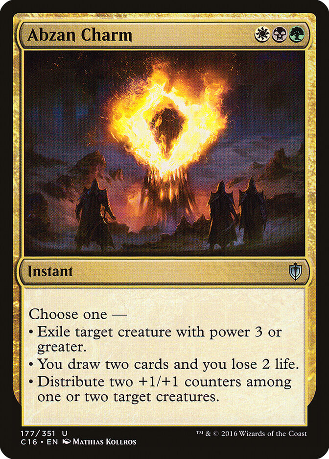 Sortilegio abzano | Abzan Charm - Commander 2016 #177