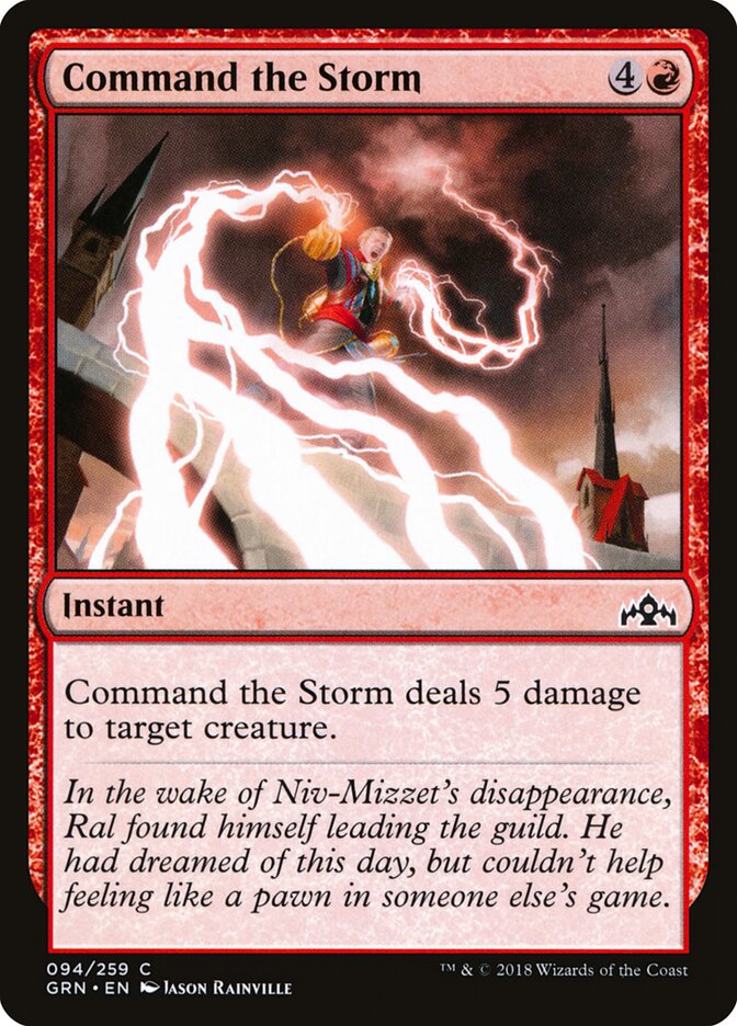 Gobernar la tempestad | Command the Storm — Guilds of Ravnica #94