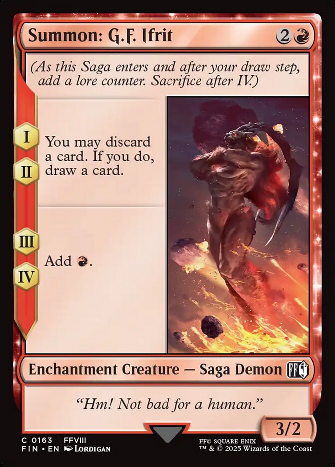Invocación: G. F. Ifrit | Summon: G.F. Ifrit - Final Fantasy #163