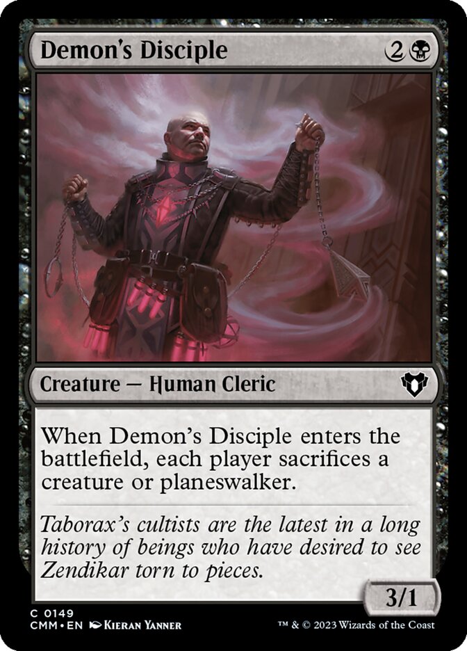 Demon's Disciple - Commander Masters #149