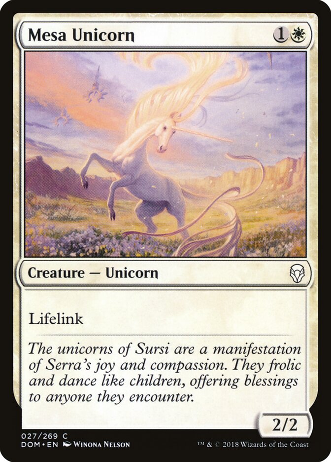Unicornio de la meseta — Dominaria #27