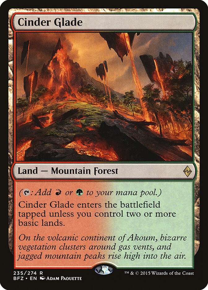 Claro de ceniza | Cinder Glade - Battle for Zendikar #235