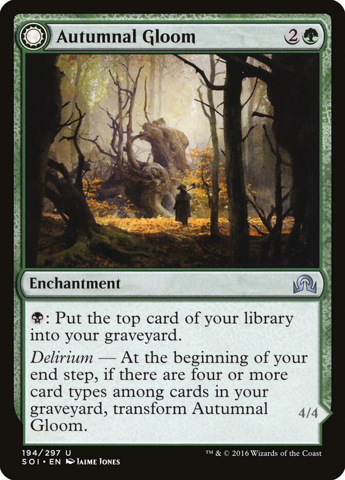 Autumnal Gloom // Ancient of the Equinox — Shadows over Innistrad #194