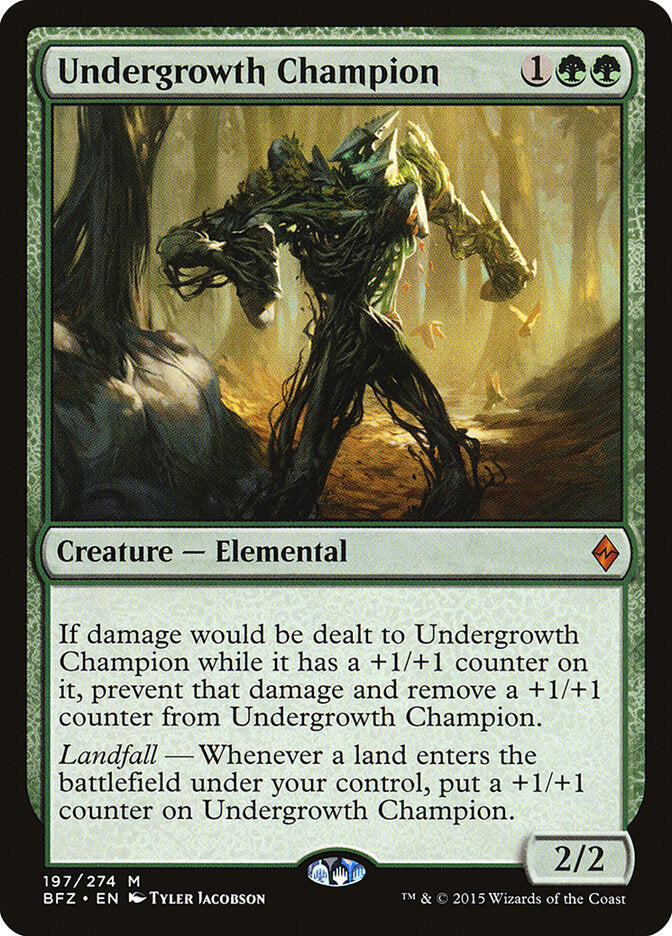 Campeón del sotobosque | Undergrowth Champion - Battle for Zendikar #197