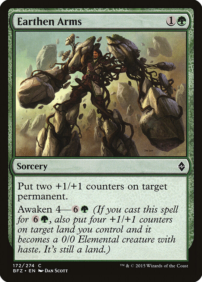 Brazos pétreos | Earthen Arms - Battle for Zendikar #172