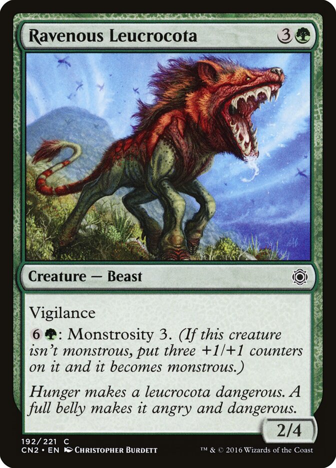 Ravenous Leucrocota — Conspiracy: Take the Crown #192