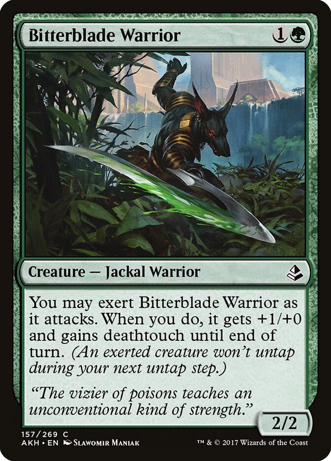 Bitterblade Warrior — Amonkhet #157