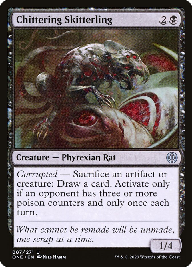 Alimaña chillona | Chittering Skitterling — Phyrexia: All Will Be One #87