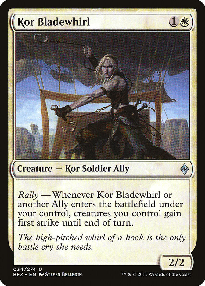 Rotafilos kor | Kor Bladewhirl - Battle for Zendikar #34