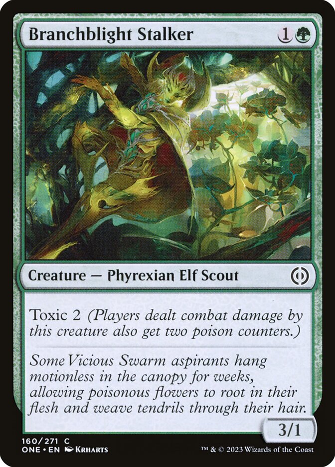 Acechadora ruinárbol | Branchblight Stalker — Phyrexia: All Will Be One #160