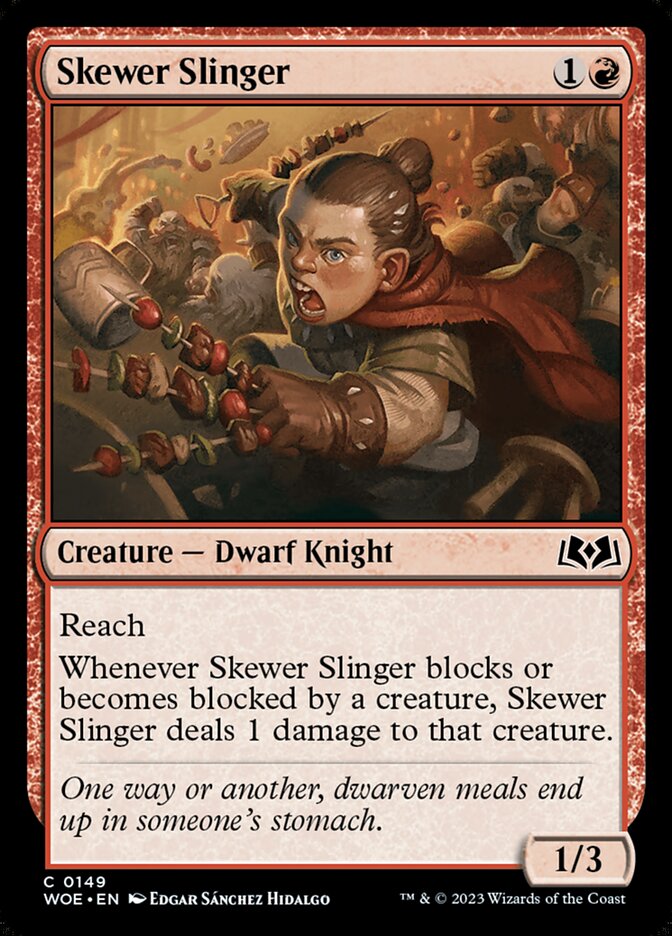 Lanzadora de brochetas | Skewer Slinger - Wilds of Eldraine #149