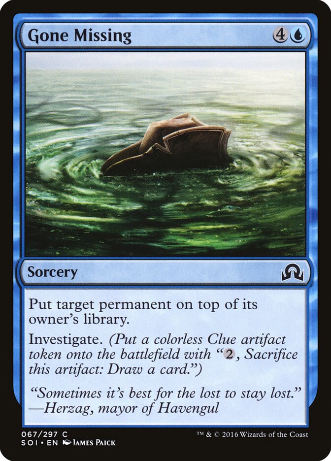 Gone Missing — Shadows over Innistrad #67