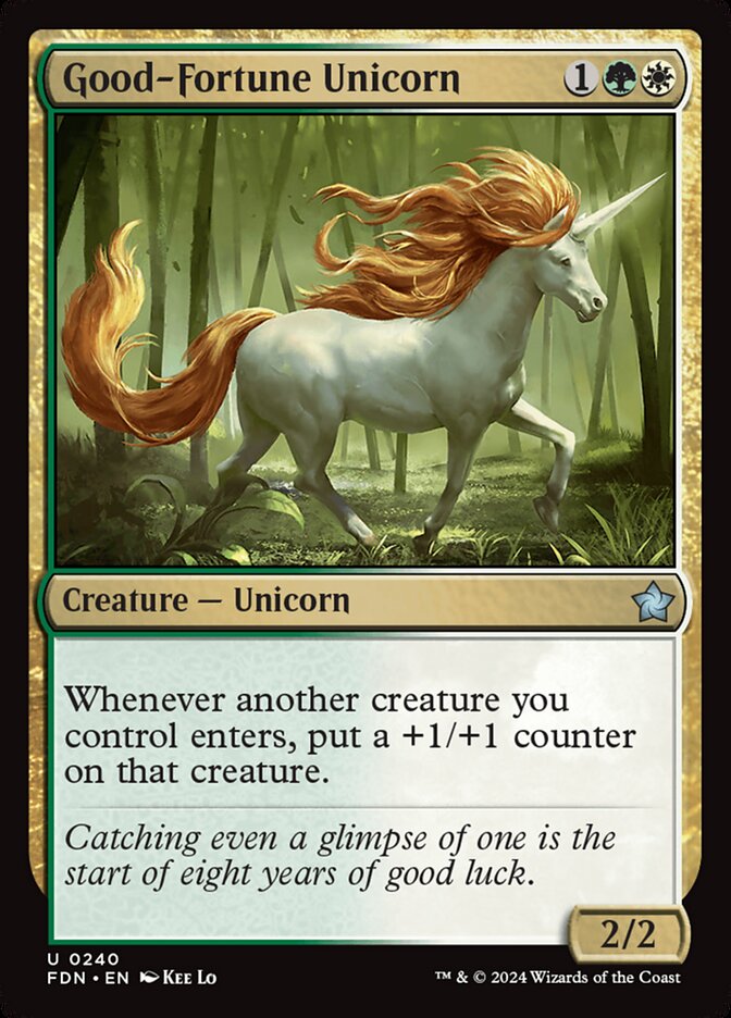 Unicornio de la buena fortuna | Good-Fortune Unicorn - Foundations #240
