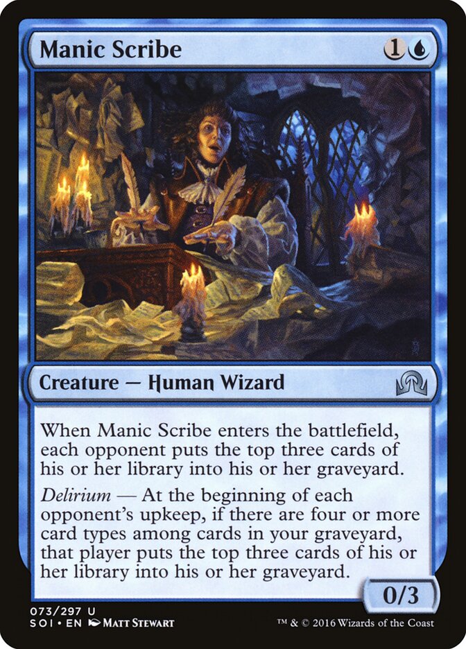 Manic Scribe — Shadows over Innistrad #73