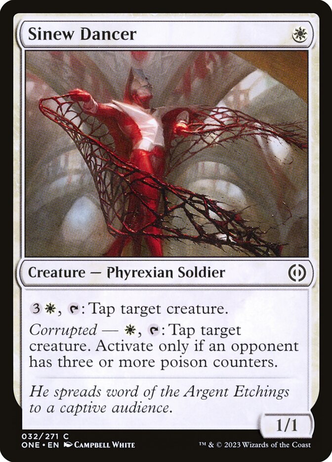 Bailarín de tendones | Sinew Dancer — Phyrexia: All Will Be One #32