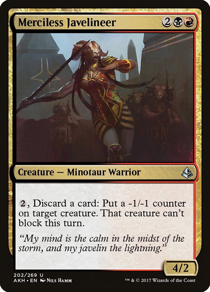 Merciless Javelineer — Amonkhet #202
