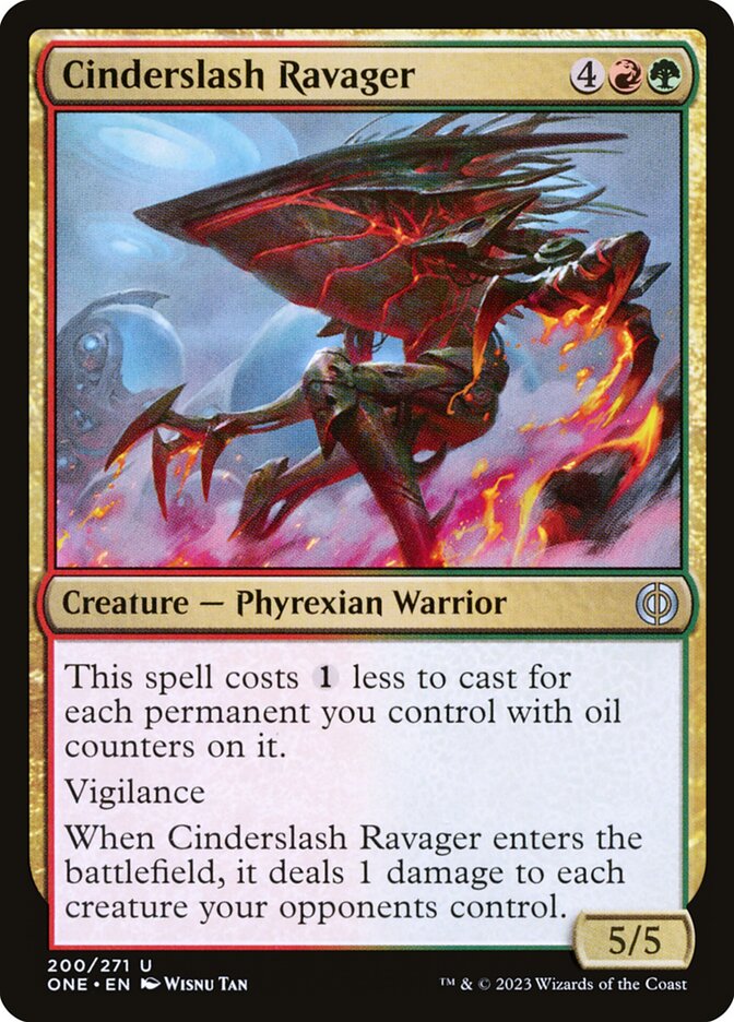 Devastador corteceniza | Cinderslash Ravager — Phyrexia: All Will Be One #200