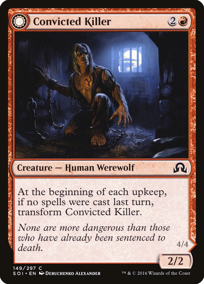Convicted Killer // Branded Howler — Shadows over Innistrad #149