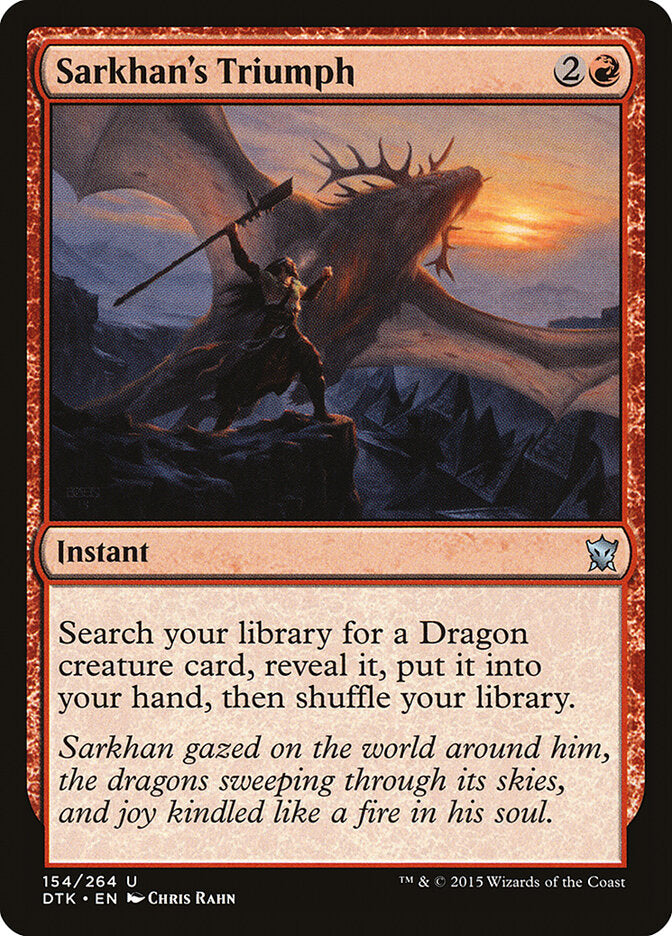 Triunfo de Sarkhan | Sarkhan's Triumph — Dragons of Tarkir #154
