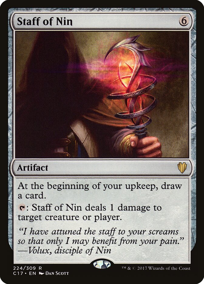 Bastón de Nin | Staff of Nin - Commander 2017 #224
