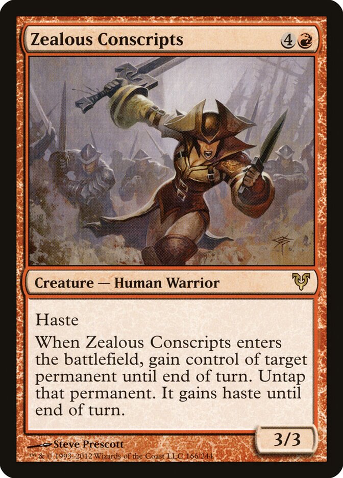 Conscriptos fervientes | Zealous Conscripts - Avacyn Restored #166