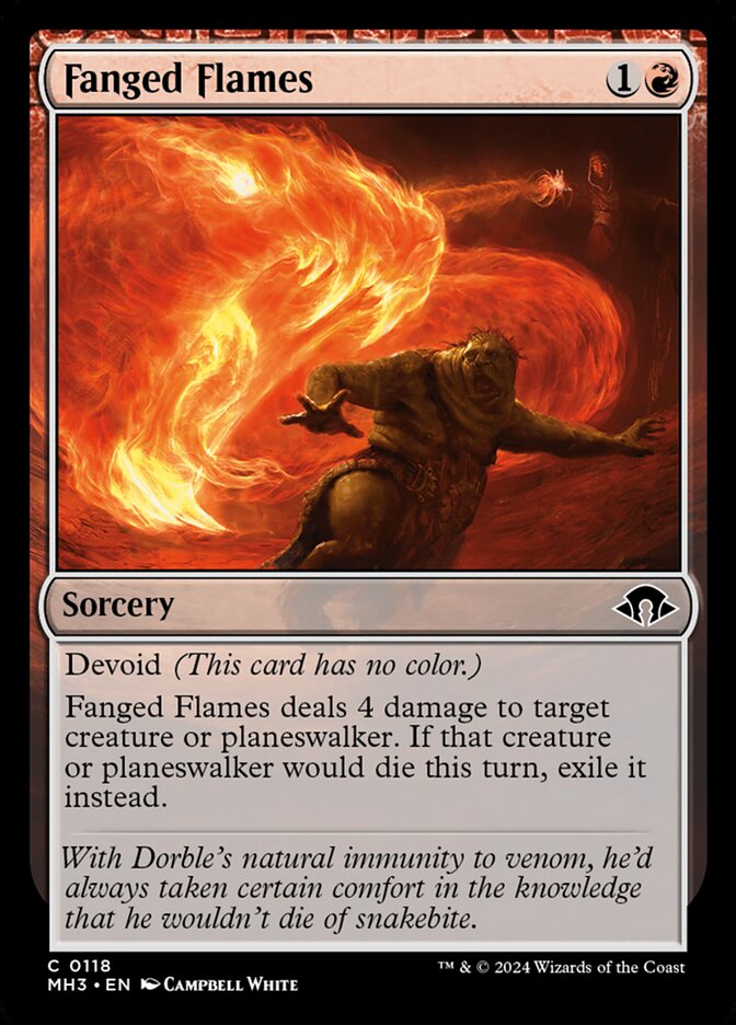 Llamas colmilludas | Fanged Flames — Modern Horizons 3 #118