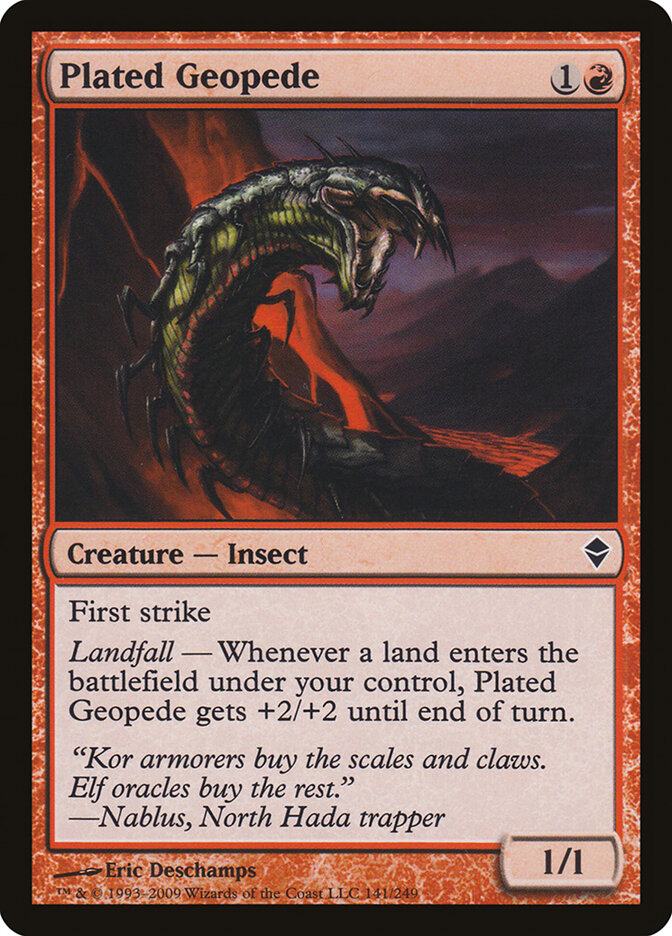 Geópodo laminado | Plated Geopede - Zendikar #141